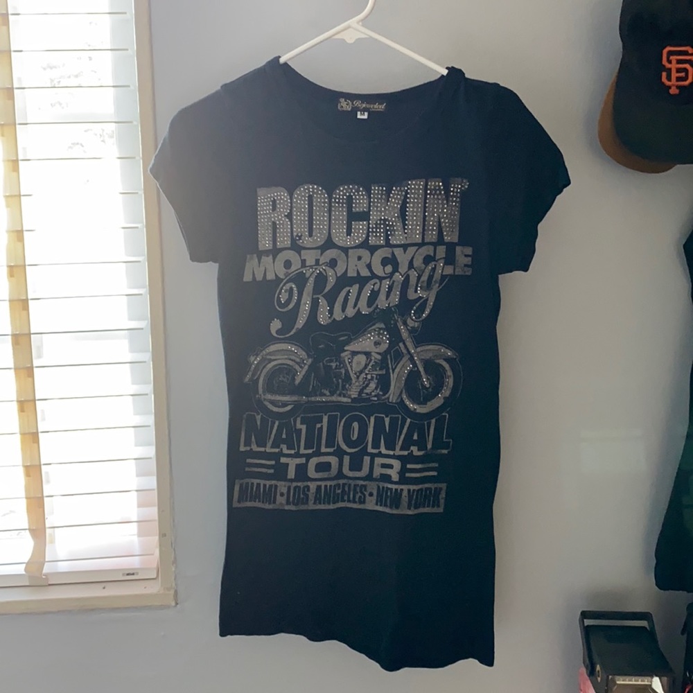 Bejeweled- rockin motorcycle racing national tour tee